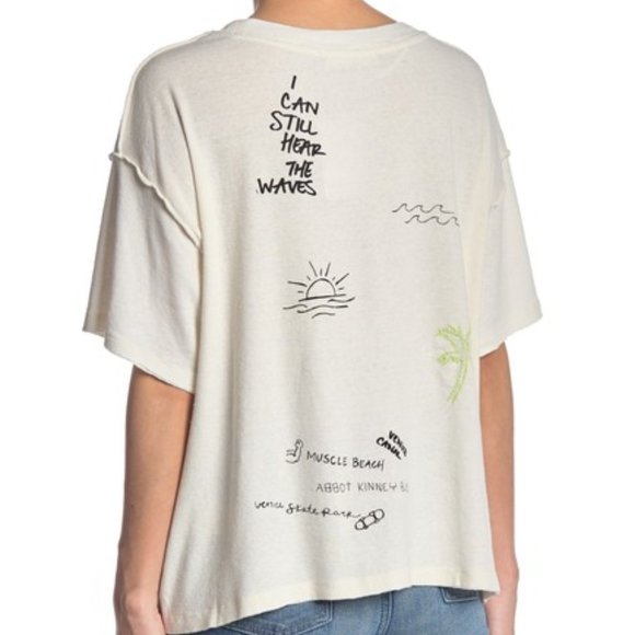 Free People We The Free Road House Tee XS oversized fits like a medium - Picture 2 of 5